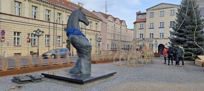 Tak prezentuje się pomnik Seksownego Konia z Konina