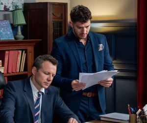 Barwy szczęścia odc. 3242. Bruno (Lesław Żurek), Justin  (Jasper Sołtysiewicz)