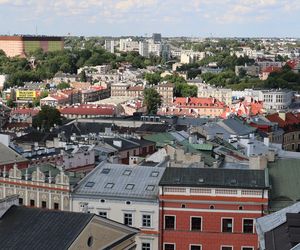 Panorama Lublina z najwyższego punktu widokowego w mieście - Wieży Trynitarskiej