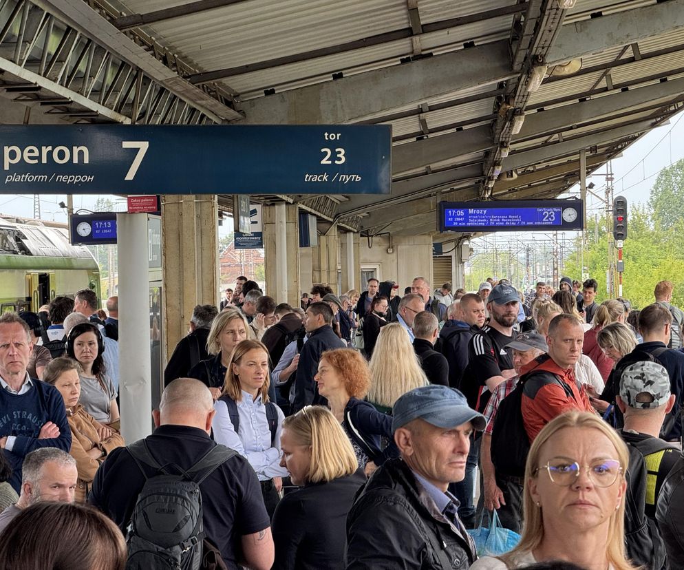 Wypadek na kolei, potężne utrudnienia