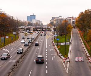 Remont placu Na Rozdrożu w Warszawie, listopad 2023