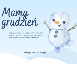 kartki na dzień dobry w grudniu