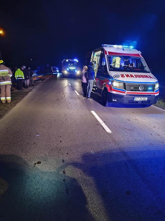 Sikorzyce. Uderzył w słup i wypadł z jezdni. Honda wylądowała w szczerym polu