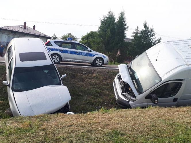 Powiat brzozowski: Zderzenie volkswagena z fiatem ducato