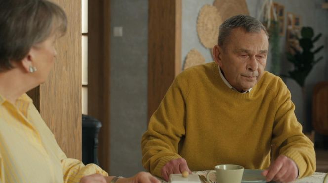 Barwy szczęścia, odcinek 3166. Basia (Sławomira Łozińska), Czesław (Marian Jaskulski)