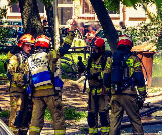 Tragiczny pożar w Tychach. Kobieta zginęła, jej syn jest poparzony