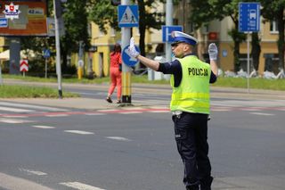 Policjanci sprawdzali swoje umiejętności na najbardziej ruchliwym skrzyżowaniu w Lublinie