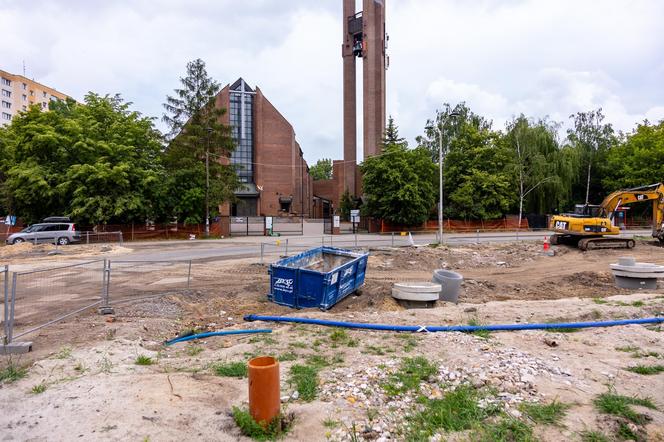 Budowa tramwaju na Stegny w Warszawie