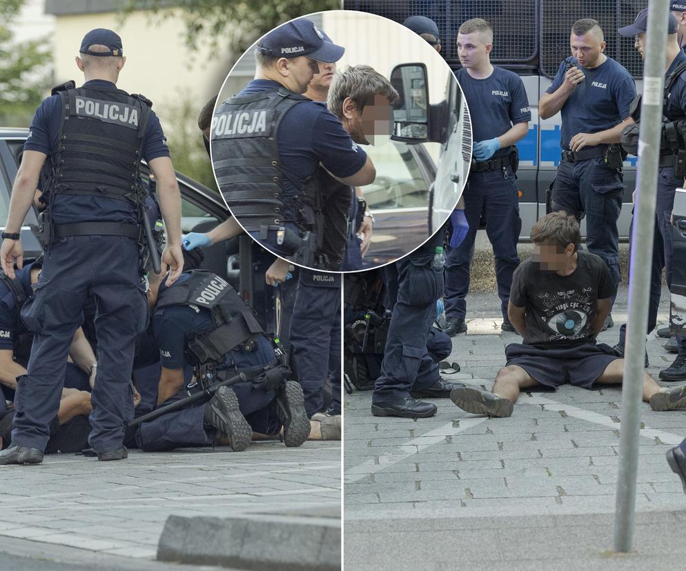 Rzucił się na kobietę z dzieckiem z nożem. Atak nożownika w samym sercu stolicy