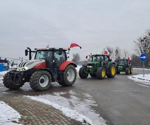 Rolnicy w Wejherowie. Protest na drodze krajowej nr 6