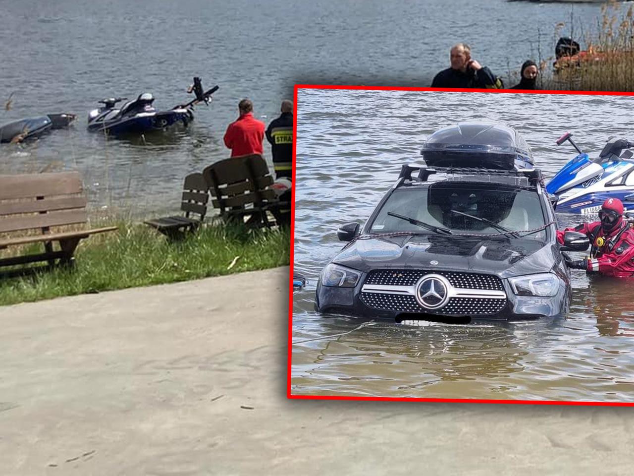 Wodując skuter utopił Mercedesa. Drogi SUV nie sprostał zadaniu