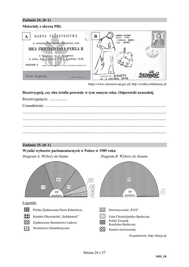 ARKUSZE CKE - Matura historia 2019