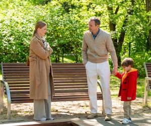 Barwy szczęścia, odcinek 3235: Tadzio (Józio Trojanowski), Jagoda (Karolina Rzepa), Bruno (Lesław Żurek)
