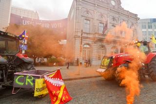 Europejscy rolnicy znów wyszli na ulice. Tylu protestujących się nie spodziewano