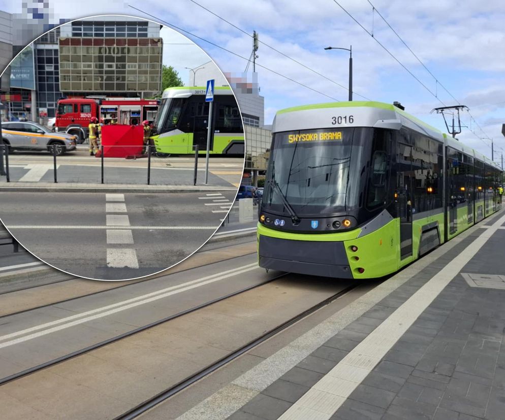  Olsztyn. Format - Śmierć na torach. Tramwaj potrącił rowerzystkę! Poważne utrudnienia.