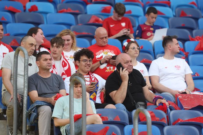 Kibice na meczu Polska - Mołdawia