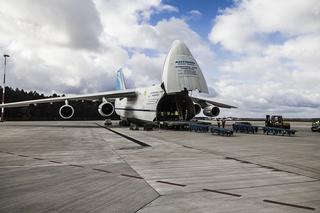 Antonow An-124 Rusłan na lotnisku w Pyrzowicach