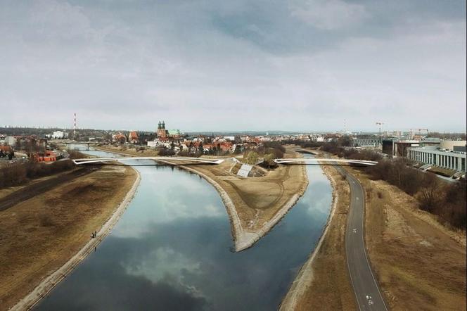 Wizualizacja mostów Berdychowskich w Poznaniu