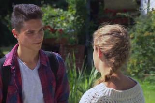 Barwy szczęścia, odcinek 1987. Eryk (Patryk Cebulski), Oliwka (Wiktoria Gąsiewska)