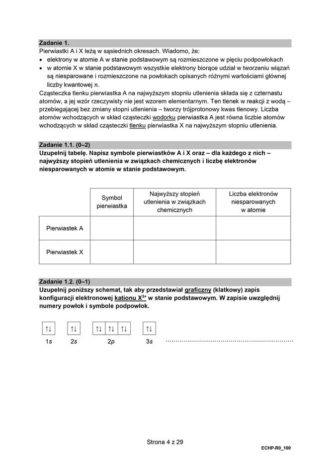 Matura 2024: chemia rozszerzona w formule 2015 - arkusze CKE i sugerowane odpowiedzi