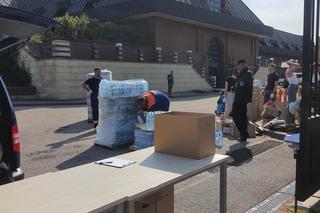 Zbiórka darów dla powodzian na terenie warszawskich Filtrów