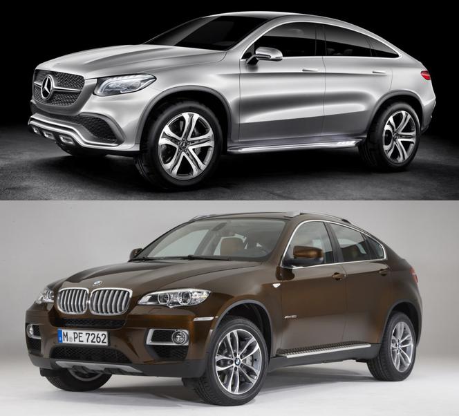 Mercedes-Benz Concept Coupe SUV kontra BMW X6