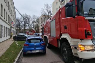 Pożar w komendzie policji w Koszalinie