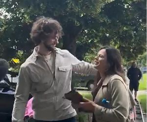 M jak miłość na planie. Kasia (Paulina Lasota), Mariusz (Mateusz Mosiewicz)