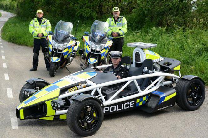 Ariel Atom PL jako radiowóz brytyjskiej policji
