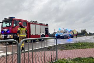 Wypadek na przejeździe kolejowym w Chorzelowie