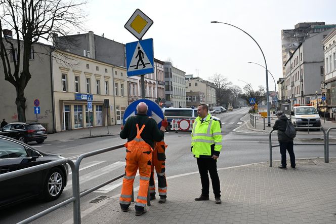 Utrudnienia związane z rozbiórką "Związkowca"
