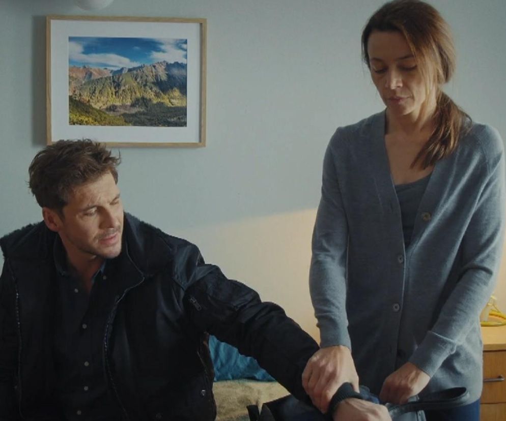 	M jak miłość odc. 1853. Martyna (Magdalena Turczeniewicz), Marcin (Mikołaj Roznerski)