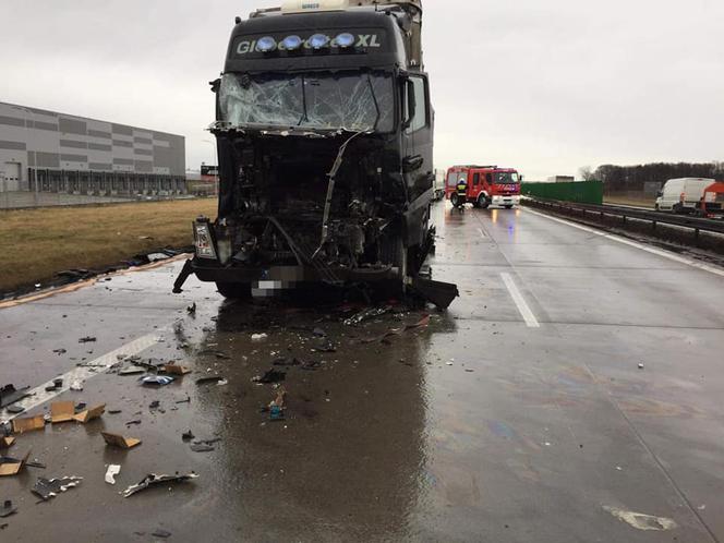 Karambol na autostradzie A4 pod Wrocławiem