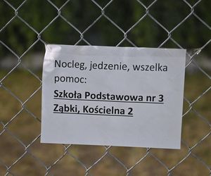 Pożar w Ząbkach. Wielkie poruszenie! Ludzie z całego miasta ruszyli z pomocą 