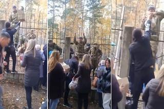Rosyjscy poborowi dostają jedzenie przez kraty? Jak małpy w zoo. Wstrząsające nagranie!