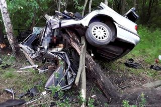 Straszny widok, BMW rozerwane na strzępy! Niewiarygodne, co się stało z kierowcą [ZDJĘCIA]