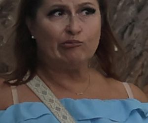 Katarzyna Skrzynecka. Zabrała rodzinę na targ śniadaniowy w kusych szortach