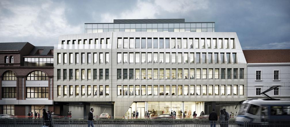 Elewacja kompleksu biurowego PEGAZ Times II Wrocław
