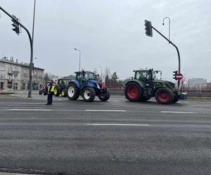 Strajk rolników w Krakowie