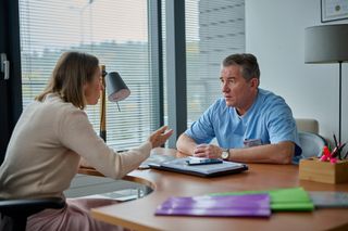 Na Wspólnej odc. 3940. Lew Nalepa (Przemysław Sadowski), Patrycja (Anita Jancia-Prokopowicz)