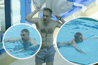 Krzysztof Gawkowski poszedł na basen. Ależ on ma ciało! ZDJĘCIA
