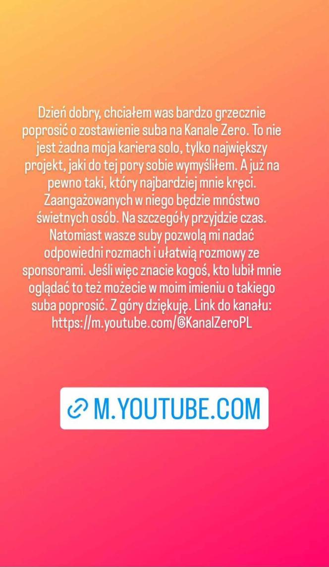 Instastories Krzysztofa Stanowskiego