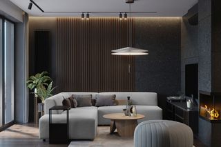 Stylowe mieszkanie w Warszawie w brązach i szarościach