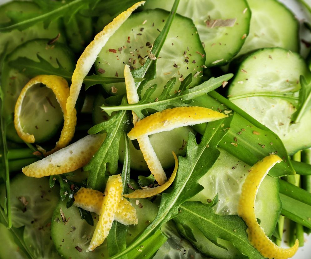 Surówka z rukoli i ogórka