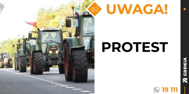 Protest rolników rozpoczęty. Na Śląsku traktory blokują główne drogi