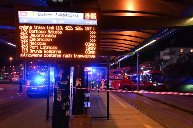 Wypadek na pętli tramwajowej w Gdańsku