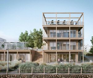 Nowy budynek w Porcie Czerniakowskim - wizualizacje