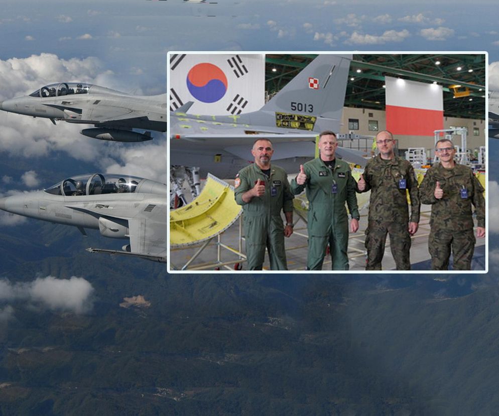 Wizyta polskiej delegacji w Korei. Pokaz myśliwca KF-21 Boramae