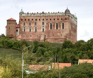 Golub-Dobrzyń, widok na zamek z Mostu Hallera