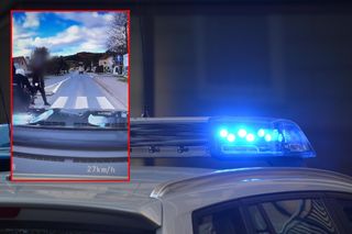 Szokujący wypadek w Małopolsce. Motocyklista potrącił pieszego. Wyprzedzał na przejściu